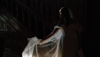 Cinematic Dramatic Timeless Bride Playing With Her Veil
