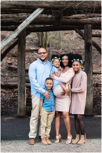 Family maternity  session at prospect park lake