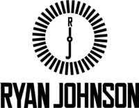 Ryan Johnson logo in black by Isla Luna Studio