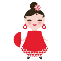 Illustration of Spanish girl