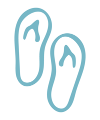 Bondi Marketing sandals icon turquoise