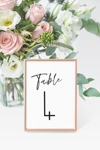 Sophronia Table Number