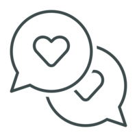 Chat Heart Icon