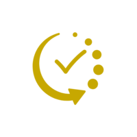 Time-saving success icon