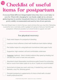 List of items worth buying when you have a new baby