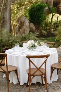 rustic outdoor brunch reception