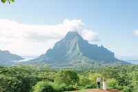 Le belvédère de Moorea le matin