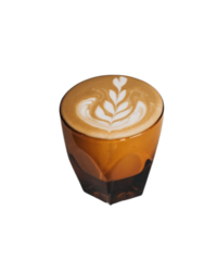 trilogy coffee kauai espresso in amber cup