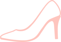 Pink illustration of shoe icon