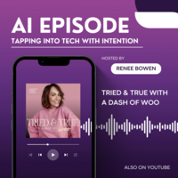 PODCAST THUMBNAIL TAPPING INTO TECH WITH INTENTION AI EPISODE