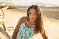 blown teen at florida beach