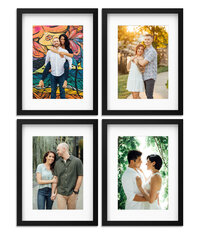 Wedding Framed Photos | Display of professionally captured and framed wedding photography | Hunterdon County, New Jersey
