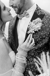 bride and groom closeup
