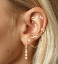 conch rings, bars, flat backed studs south coast. Rook, daith, ear piercing
