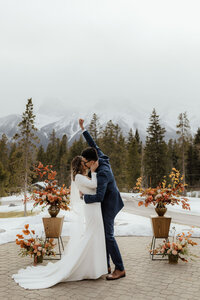 Rebekah Brontë Designs - One-of-a-kind High End Wedding Design that’s Creative, Bold, & Meaningful to You - Canmore Wedding at Silvertip Resort, photo by Malorie Reiter