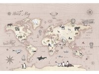 tapeta mapa světa do dětského pokoje mojimalic.cz