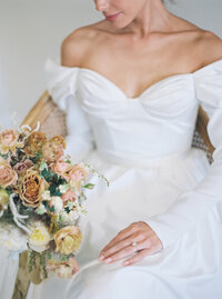 Bride and Bouquet | Nicole Chapman Design