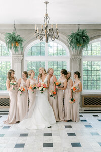 Wedding Party downtown Indy