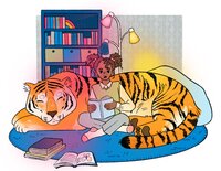Tiger_Reading_