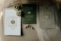 Green Invitation Suite wedding