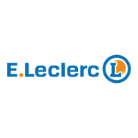 Logo de la marque E Leclerc qui a fait partie de ceux qui ont fait confiance à Manon Klisz pour créer du contenu UGC authentique