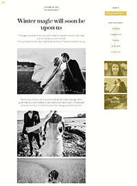 Blog post Elegant Weddings Showit website plus template by The Template Emporium