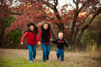 kids running in field in Emerald, QLD