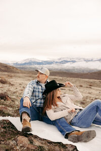 western engagement photos in reno