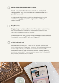 Showit SEO FREE Checklist | Vineyard Creative Co