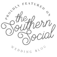 Proudly featured on The Southern Social wedding blog logo