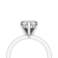 6 Prong Triangle Claw Hidden Halo