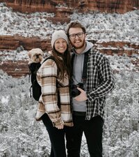 Minnesota wedding photographer and videographer working together as a husband and wife team that travels