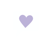 purple and white heart icon