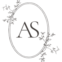 Alissa Saylor Photography logo with floral oval monogram