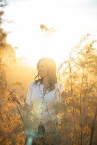 smiling woman in nature 3