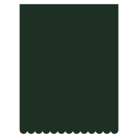 A sleek green sheet in portrait orientation with slightly rounded corners, ideal for brand designers. No text or images are visible on it, offering a clean slate for creativity.