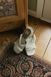 Bride's shoes photo by elopement photographer washington state Erica Rochelle