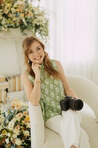 woman smiling at the camera