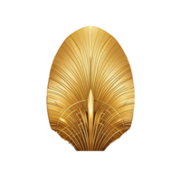 Art Deco Gold Feather Element Symbolizing Elegance in Star of Art Deco Template
