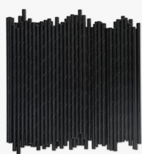 Black Paper Straws