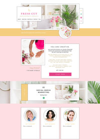 Pjs and Rhinestones Showit Website Template