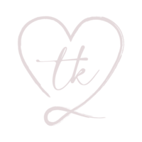 Heart icon with initials "tk"