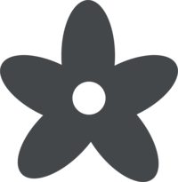 flower icon design for Frost and Flourish, a Washington DC Cake Bakery and Patisserie