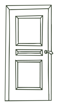 Illustration of a door