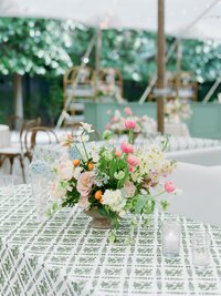 Sunset mountainside portrait of Colorado bride and groom