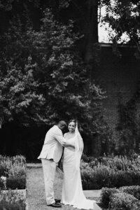 couple looking away