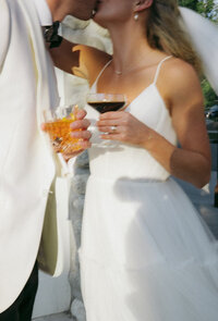 bride with espresso matrini