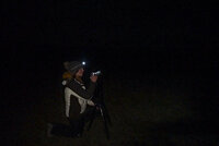 Astrophotographer Stephanie Vermillion taking photos of night sky and Northern Lights