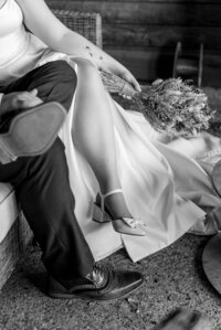 relaxed wedding photography copdock hall editorial legs flowers