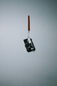 Hanging camera photo